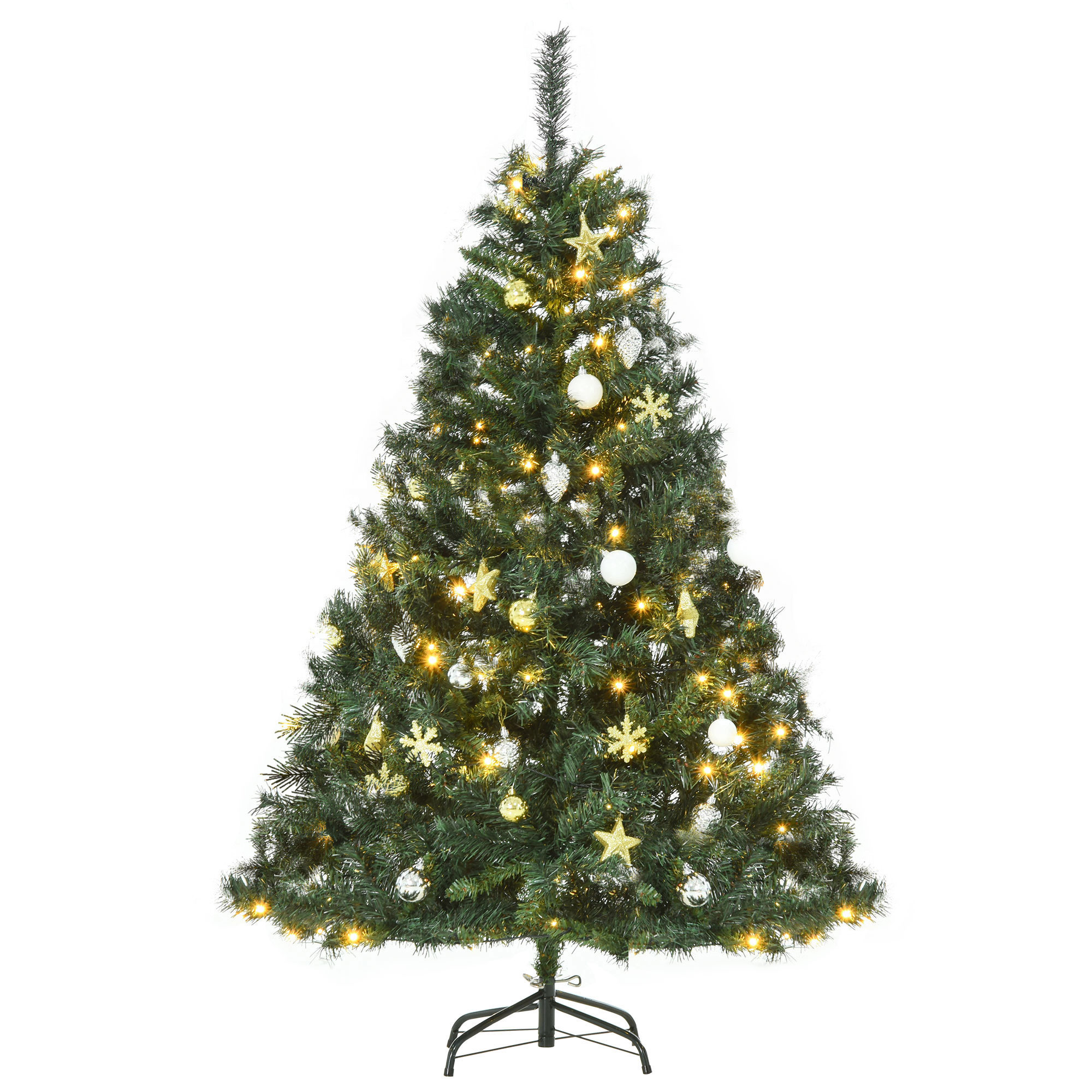 kerstboom dennenboom met decoratie