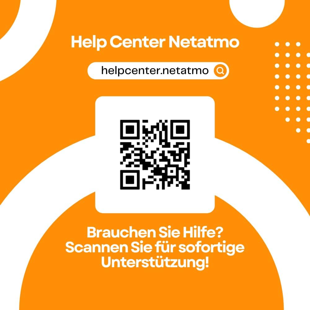 Netatmo AMZ Smarte Überwachungskamera für den Außenbereich mit 105 dB-Sirene, WLAN, Integrierte Beleuchtung, Bewegungserkennung, Nachtsicht, Ohne Abonnement, NOC-S-AMZ, 1080p