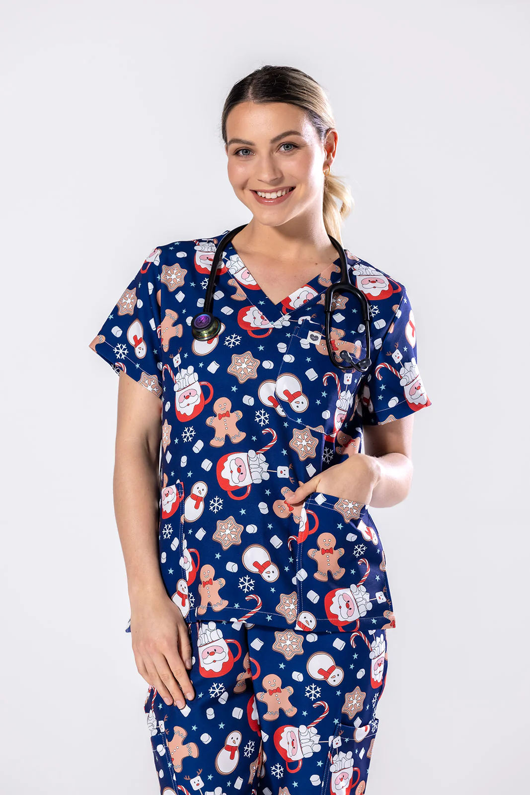 Santas Treat Scrub Set