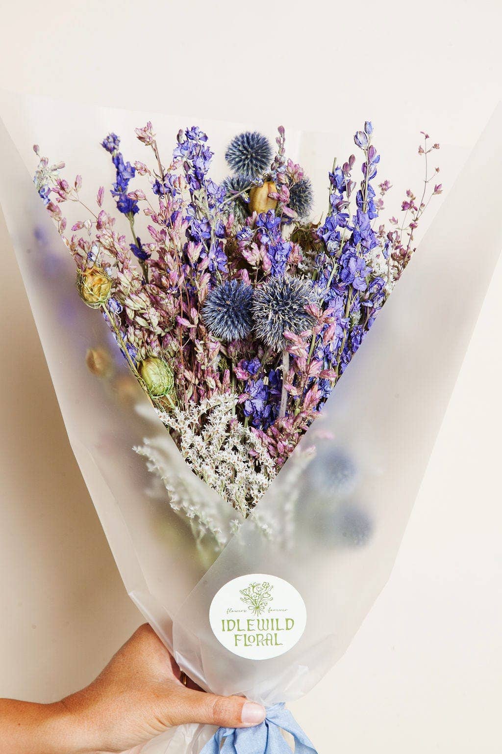 Lilac Dried Field Bouquet IDLEWILD FLORAL CO
