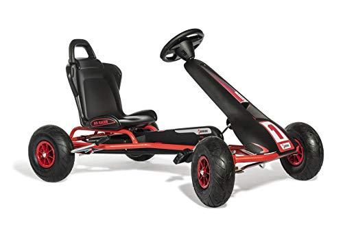 Ferbedo Go AR 8R 112012 (Gokart/Kart in nero/rosso con volante sonoro e pneumatici, a partire da circa 5 – 11 anni) : Amazon.it: Giochi e giocattoli