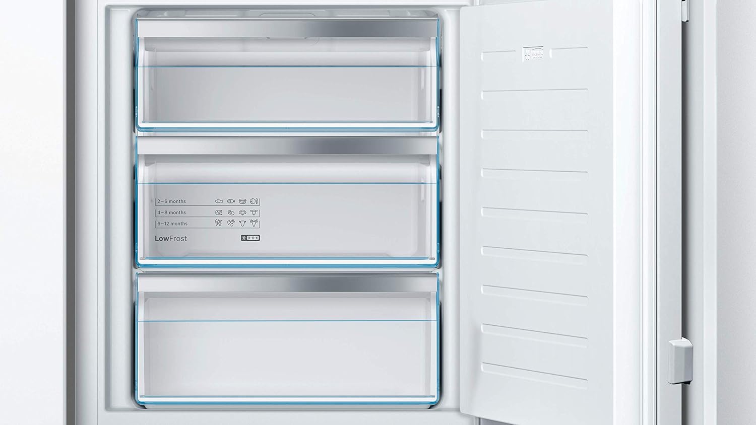 Bosch GIV11ADC0 Serie 6 Einbau-Gefrierschrank, 95 kWh, Jahr, 70 l, LowFrost, FreshSense, 72 x 56