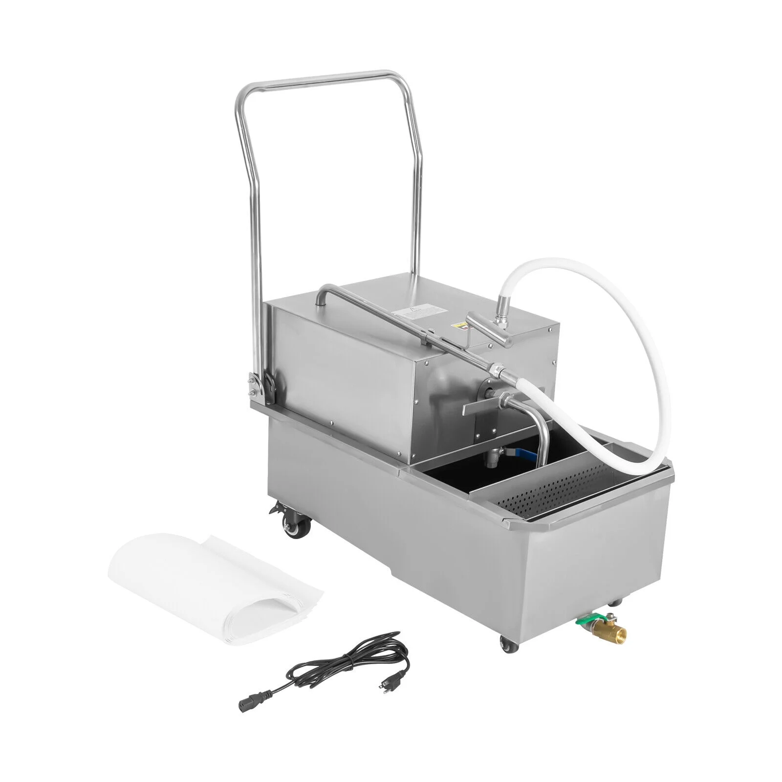 2025 Miumaeov Mobiele Oliefilterwagen voor Commerci?le Frituurbakken �C Capaciteit van 55L / 14,5 Gallons