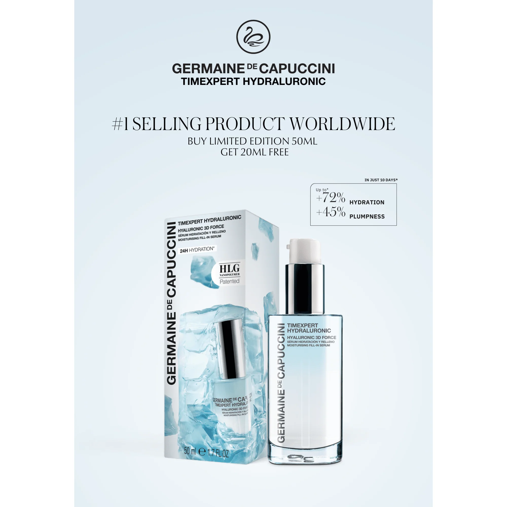 Hydraluronic 3D Serum 50ml A4 Poster
