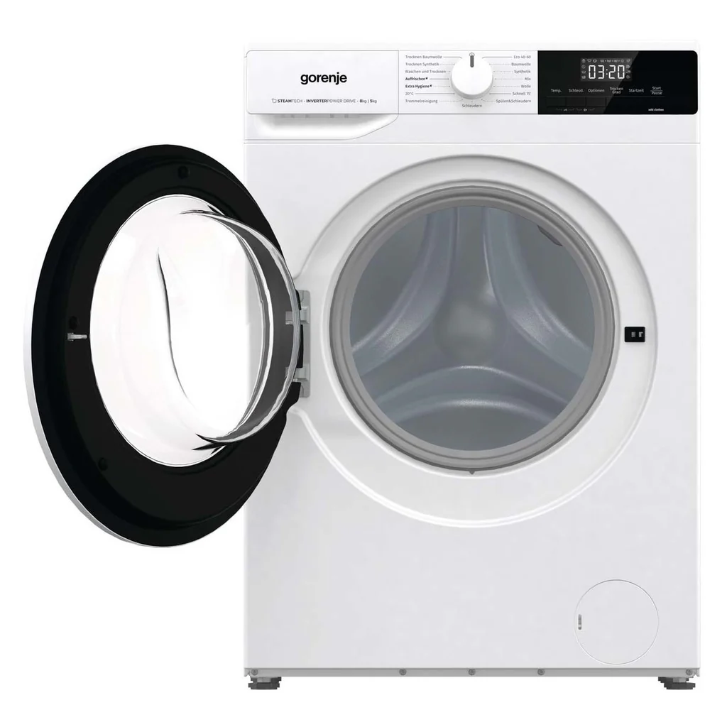 Gorenje was-droogcombinatie 8/5 kg, 1400 tpm, stoomfunctie W3D2A854ADPS/DE