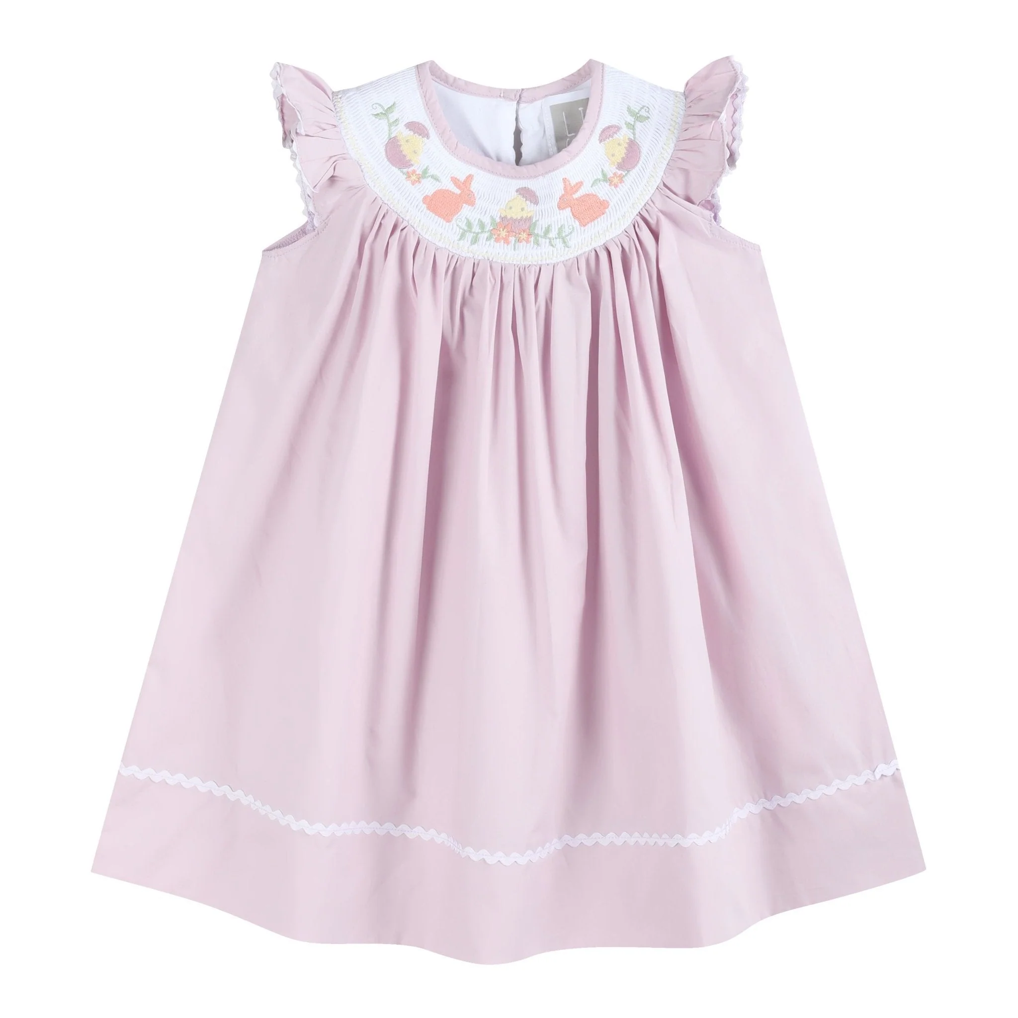 Light Purple Smocked Bishop Dress