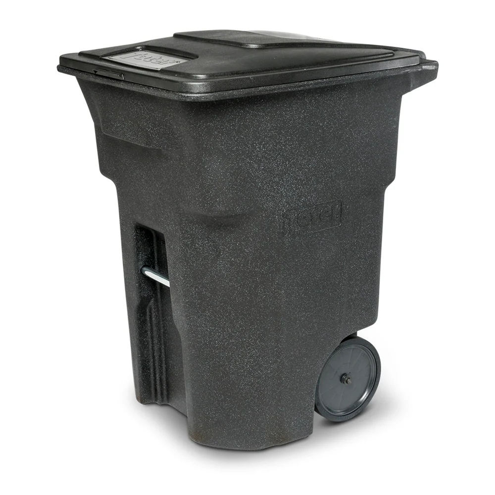 2025 Contenedor de Basura Toter de 96 Galones con Ruedas Silenciosas y Tapa