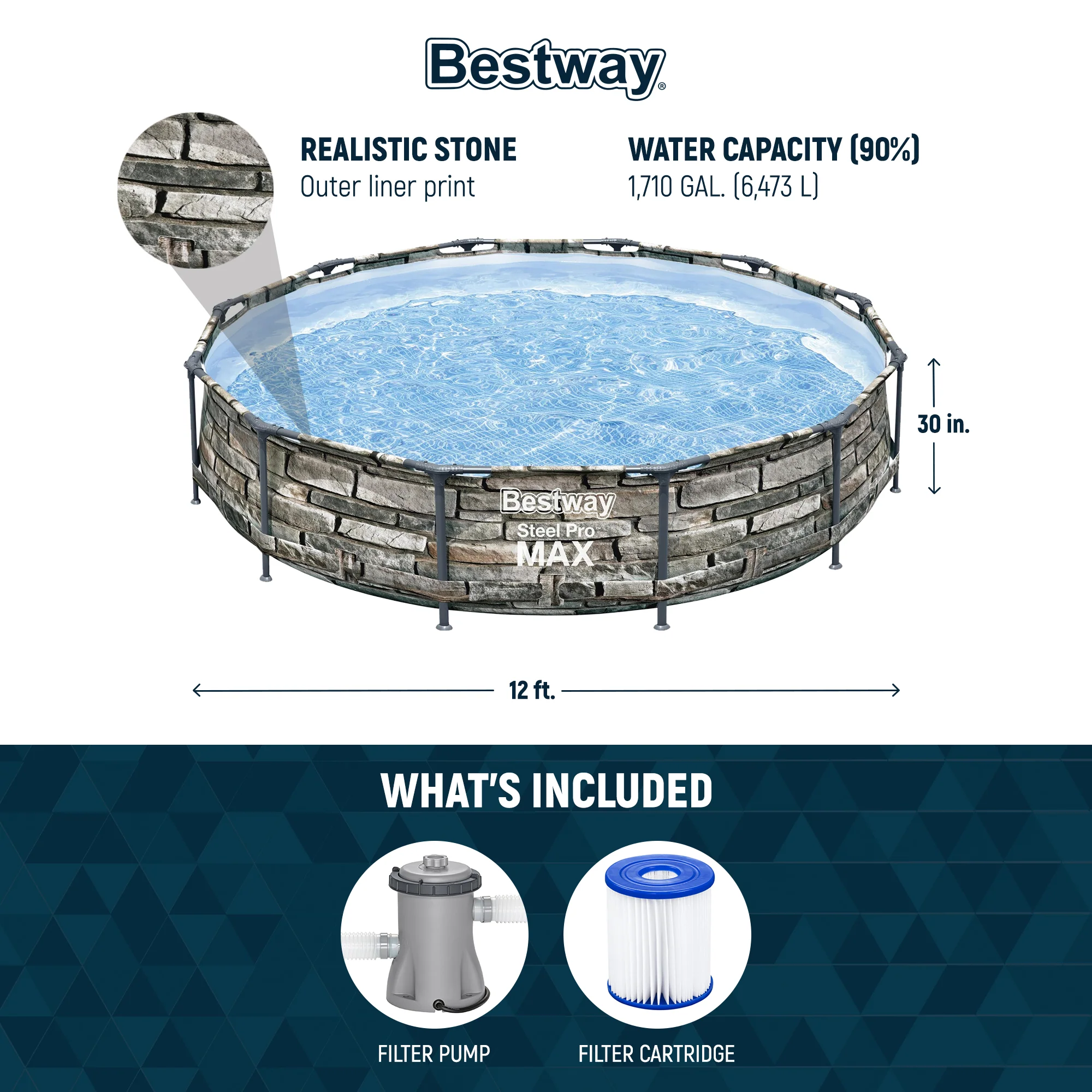 Bestway 56817E 12' x 30