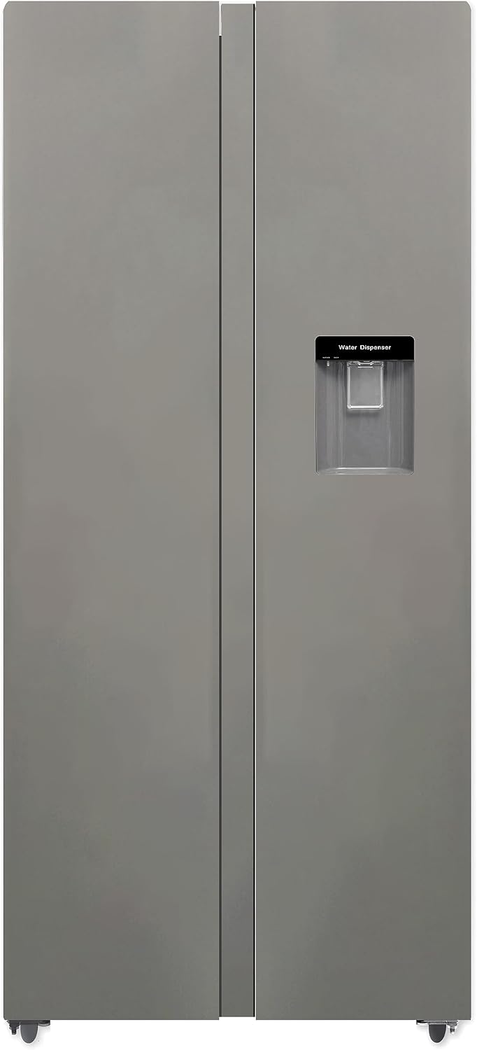 PKM SBS436NFWDIX, Side by Side Kühl-Gefrierkombination Inox 450 L/2-türig mit Wasserspender/180 Liter 4 Sterne Gefrierfach/Frostfrei/41 dB