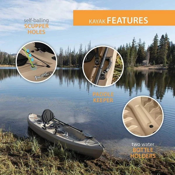 Lifetime 90806 Tamarack Angler 100 Fishing Kayak C 2-Pack (Paddles included)