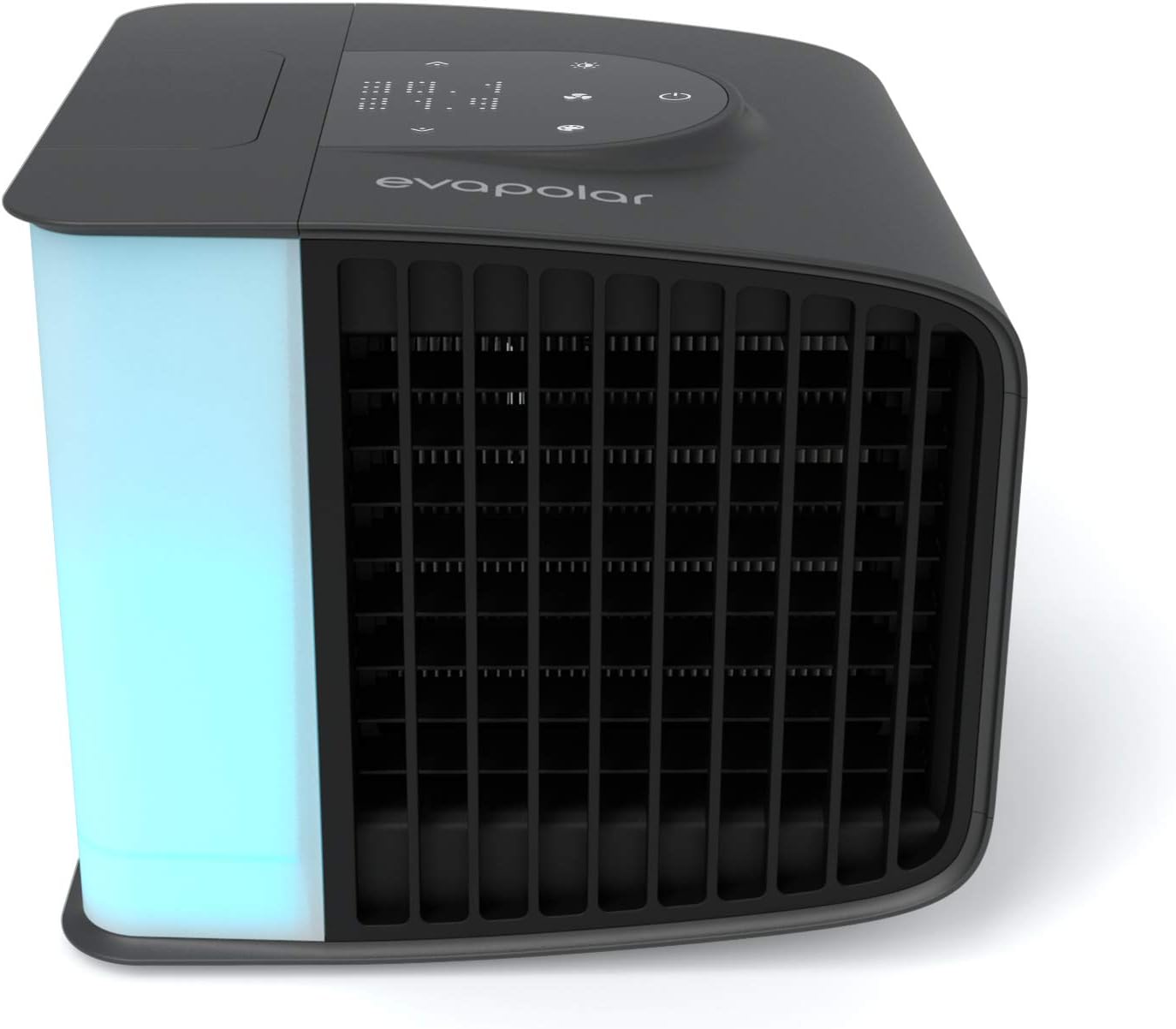 Kühlventilator für Schreibtisch – Tragbare Klimaanlagen – Kleiner Eisventilator für Zelt – Mini-Sumpfkühler – Verdunstungsluftkühler, Evasmart Weiß