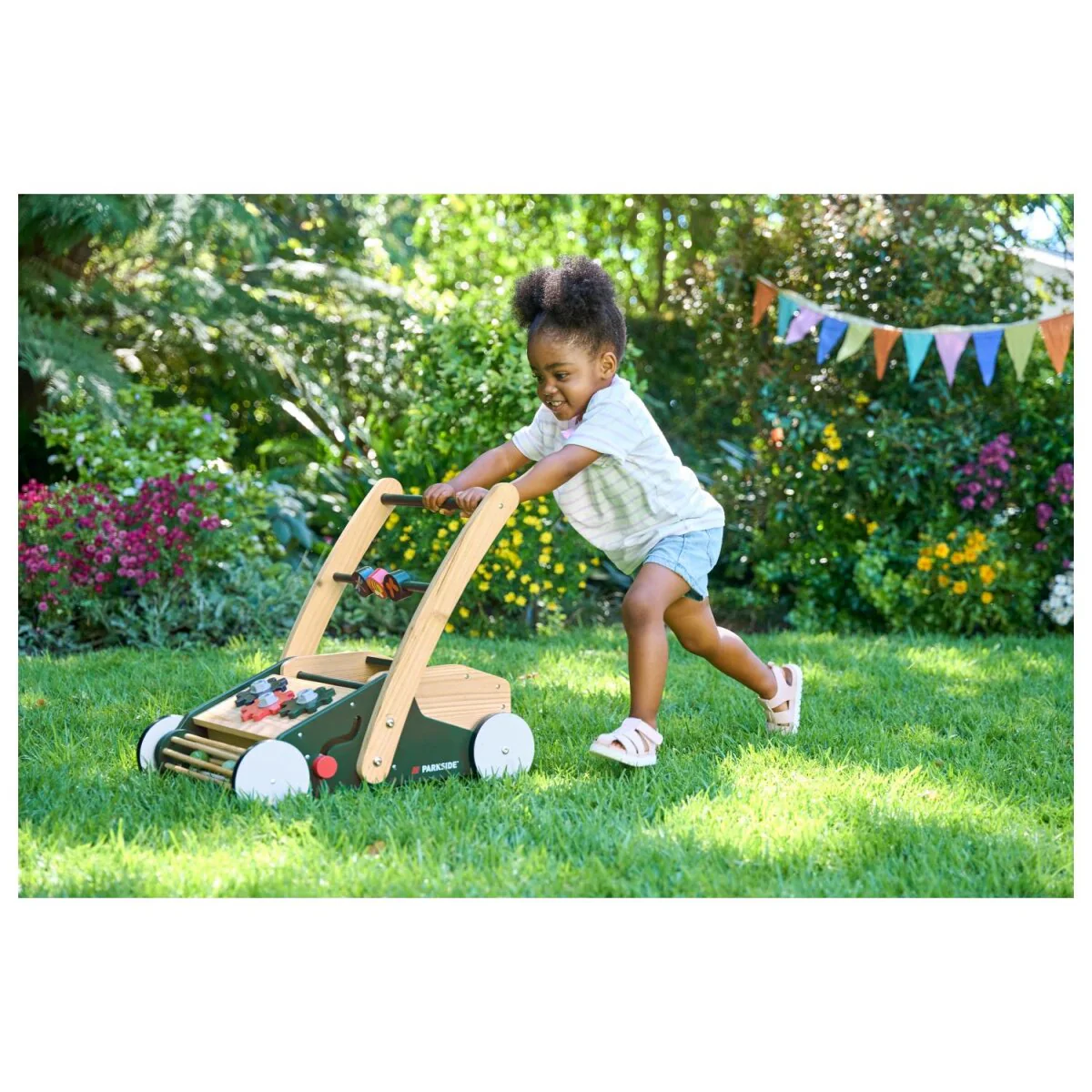 Playtive Loopwagen, met afneembare houten bak - B-keus als nieuw