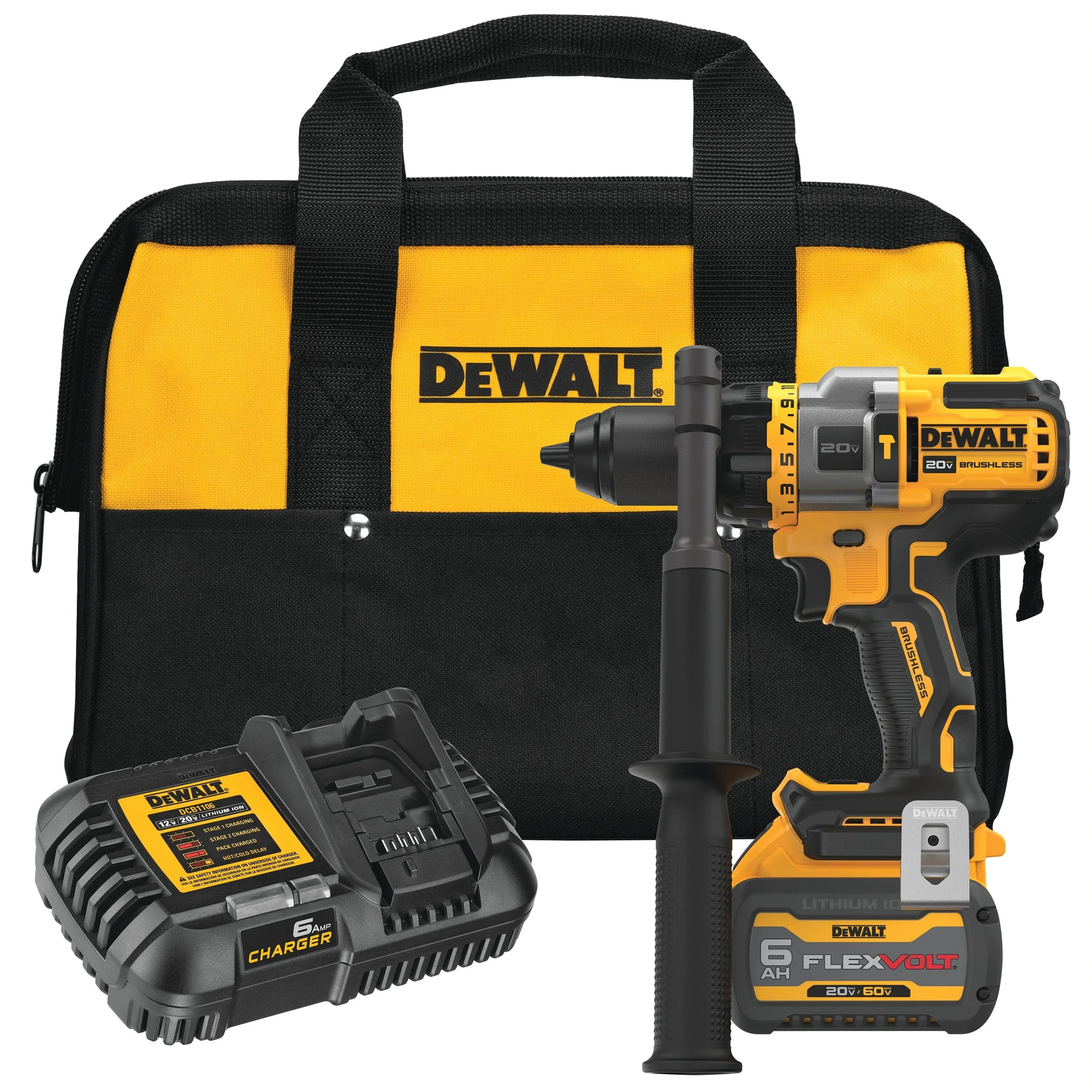 2025 DEWALT DCD999T1 - 20V MAX XTREME Pro Borstelloze Percutortool 1/2
