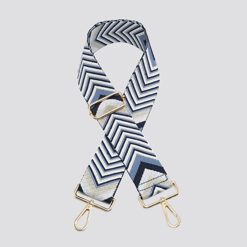 Bag Strap | Navy Chevron