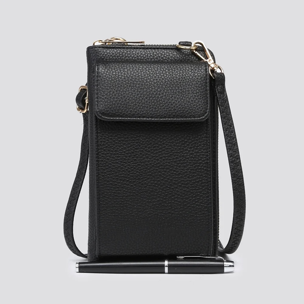 Rachel Phone Crossbody Bag | Black