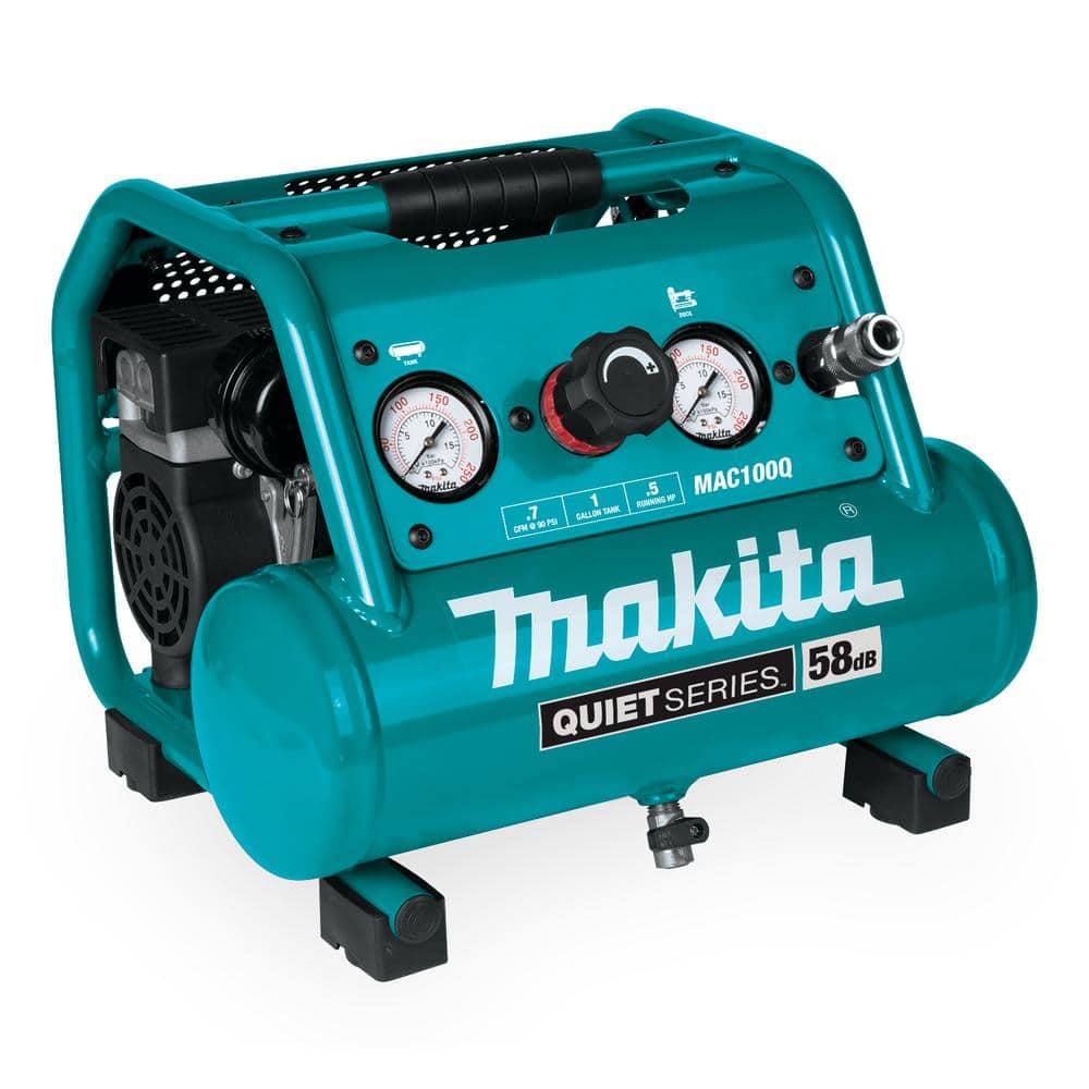 Quiet Series, 1/2 HP, 1 Gal. Compact, Oil-Free, Electric Air Compressor MAC100Q
