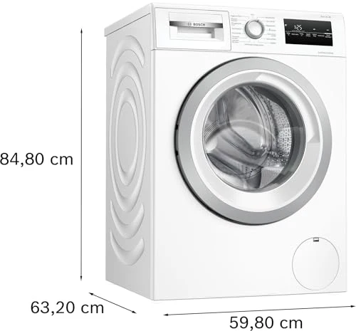 2026 BOSCH WAN28K23 Lavadora Serie 4, carga frontal, capacidad 8 kg, 1400 rpm, EcoSilence Drive: lavado silencioso y eficiente, Hygiene Plus, Speed Perfect, blanco, 60 cm, Edición exclusiva Amazon