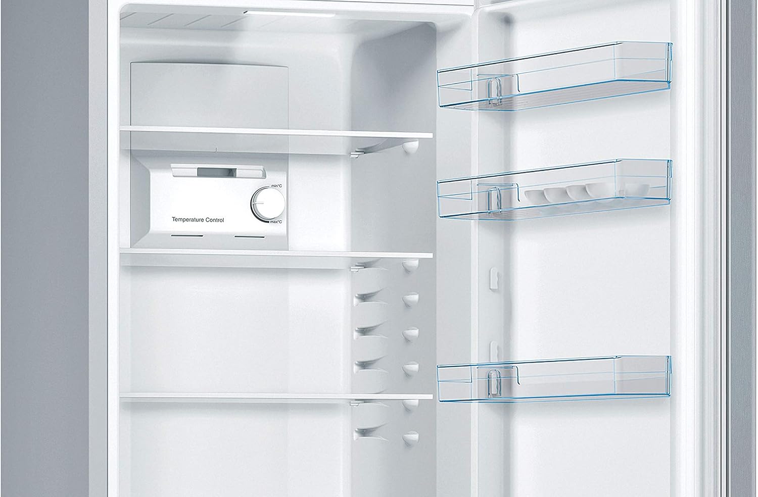 Bosch KGN36NLEA Série 2, Réfrigérateur combiné pose-libre - 305L - L 60cm x H 186cm - Inox Argent