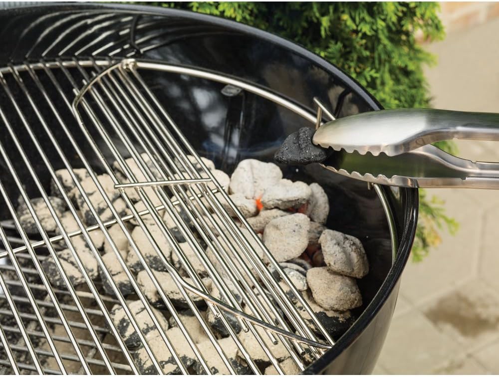 Weber Original Kettle Premium Charcoal Grill  22-Inch  Black �C Outdoor BBQ Grill with Built?In Thermometer  Heat Control Dampers & One?Touch? Cleaning System