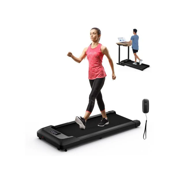 Under Desk Treadmill with Remote Control and LED Display for Home and Office