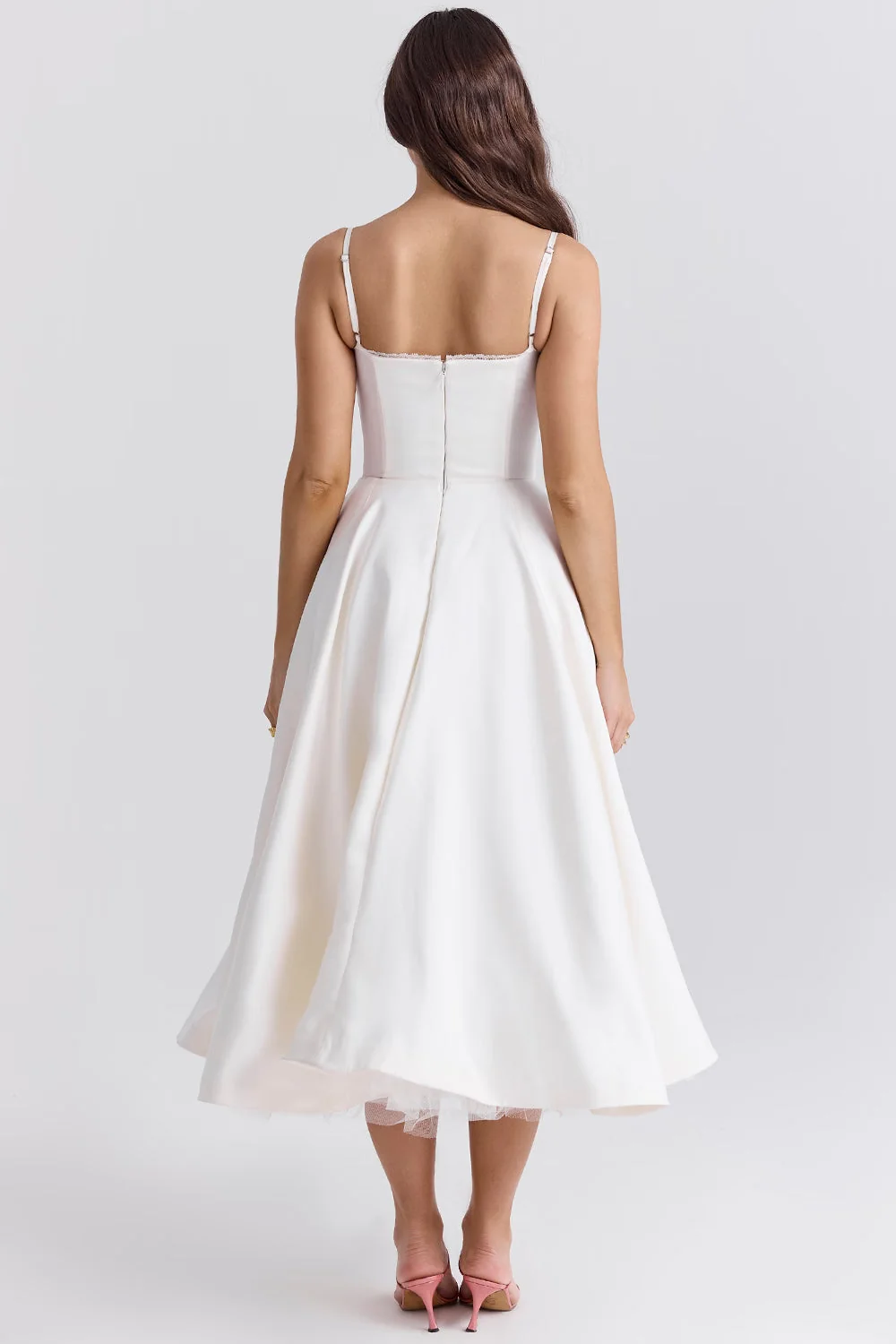 Elegantes Satin-Abendkleid mit T��ll