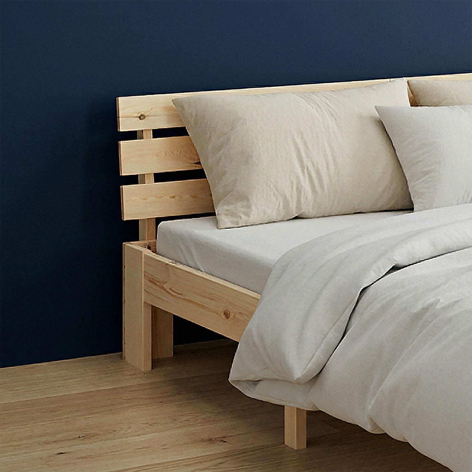 Homestyle4u Bett 180x200 mit Lattenrost Holzbett Massivholz Kiefer Doppelbett Schlafzimmer