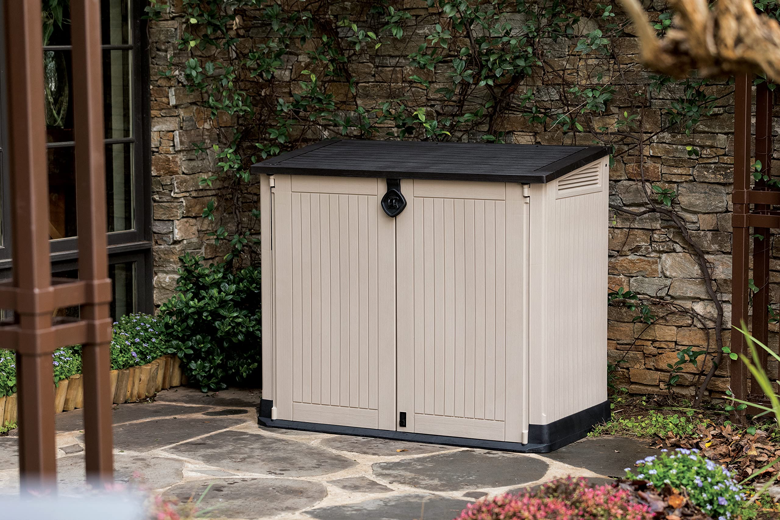 Midi Tuinberging, Beige en Bruin, 130 x 74 x 110 cm