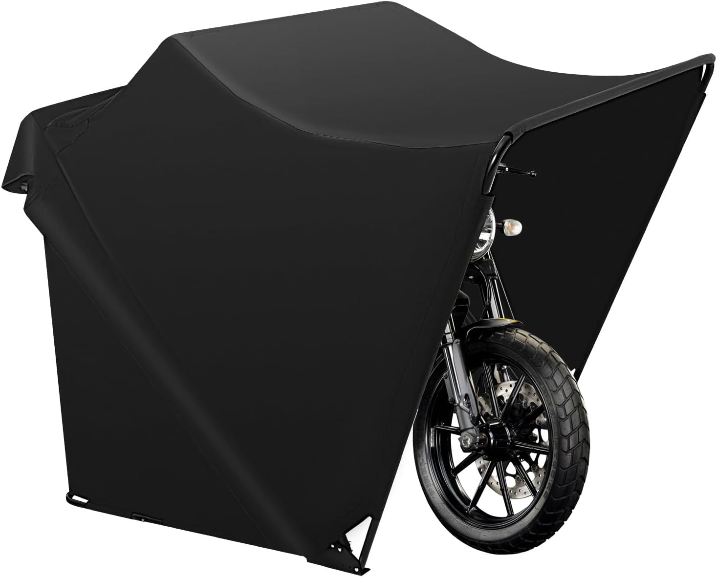 Universal Faltgarage schwarz Motorradgarage wasserdichte Zeltabdeckung Fahrrad Skateboard tragbarer Lagerschuppen Zelt Garage wasserdichtes Stoffzelt Carport 270 x 105 x 155 cm