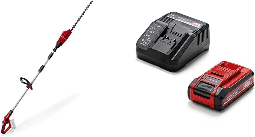 Einhell Accu-Telescoopheggenschaar GE-HH 18/45 Li T-Solo Power X-Change (Li-Ion, 18 V, 45 cm zwaardlengte, messen van diamantgeslepen staal, zonder accu en lader)