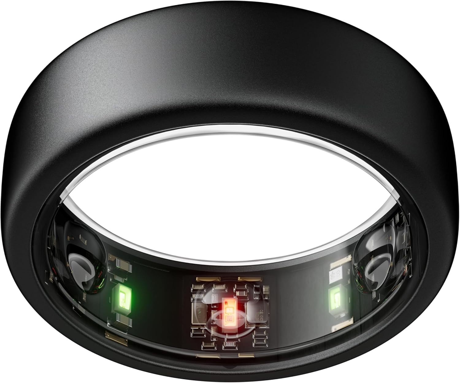 Oura Gen3 Horizon Smart-Ring - Größe 12, Stealth | Wearable für Schlaf-, Herzfrequenz- und Fitnesstracking - Bis zu 7 Tage Akkulaufzeit - Kompatibel mit iOS/Android - Bestimme deine Größe vor dem Kauf