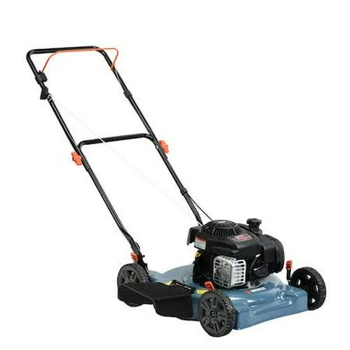 2025 Benzine Grasmaaier met Duw, 21 Inch, 125 cc 4-Takt Motor, Mulching en Zijafvoer, Dubbele Hefverstelling