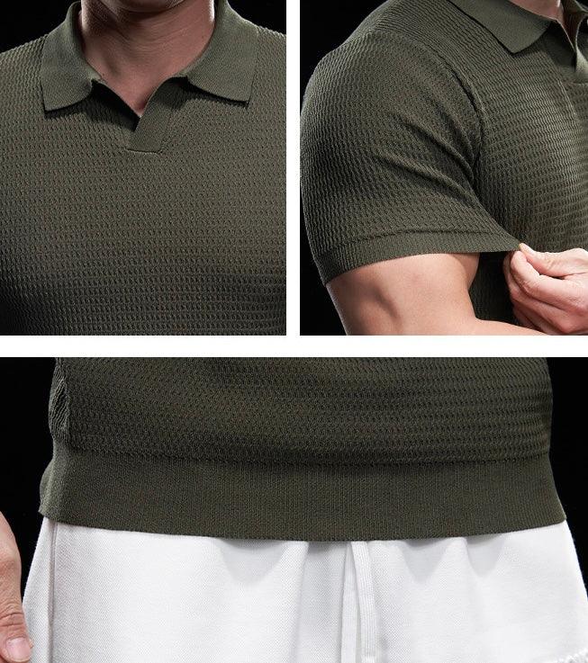 Elegantes Poloshirt aus Strick f��r M?nner