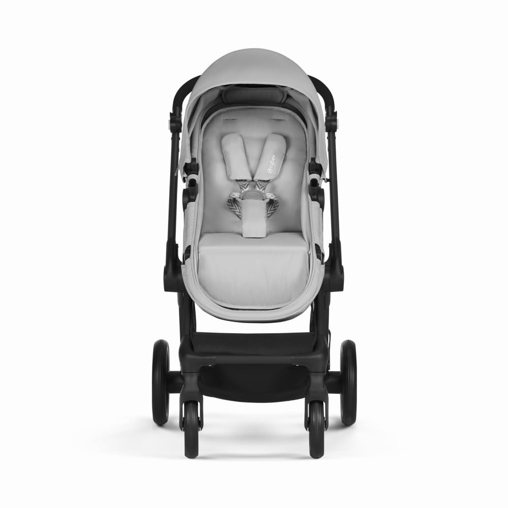 CYBEX Gold Kinderwagen EOS Lux 2-in-1, Reisesystem, Ab Geburt bis 22 kg (ca. 4 Jahre), Moon Black