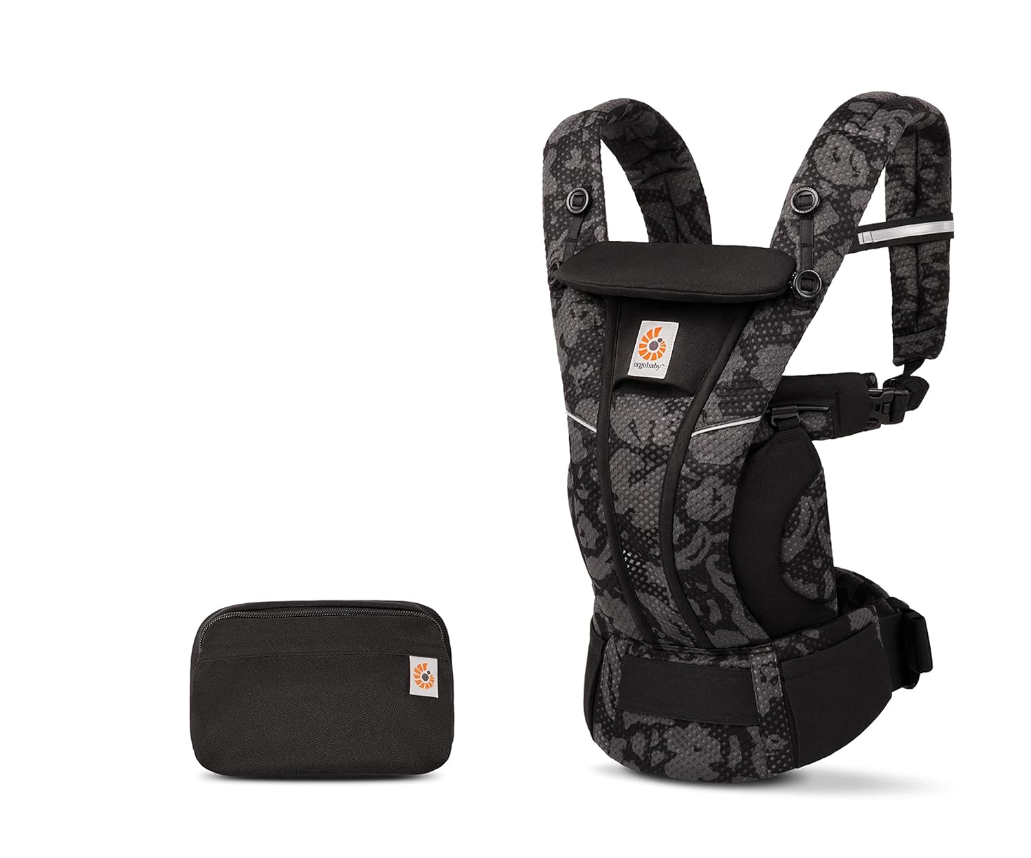 Ergobaby Omni Breeze Babytrage für Neugeborene ab Geburt bis 20kg, 4 Positionen SoftFlex Mesh Ergonomische Babybauchtrage Rückentrage Baby-Tragetasche, Natural Beige