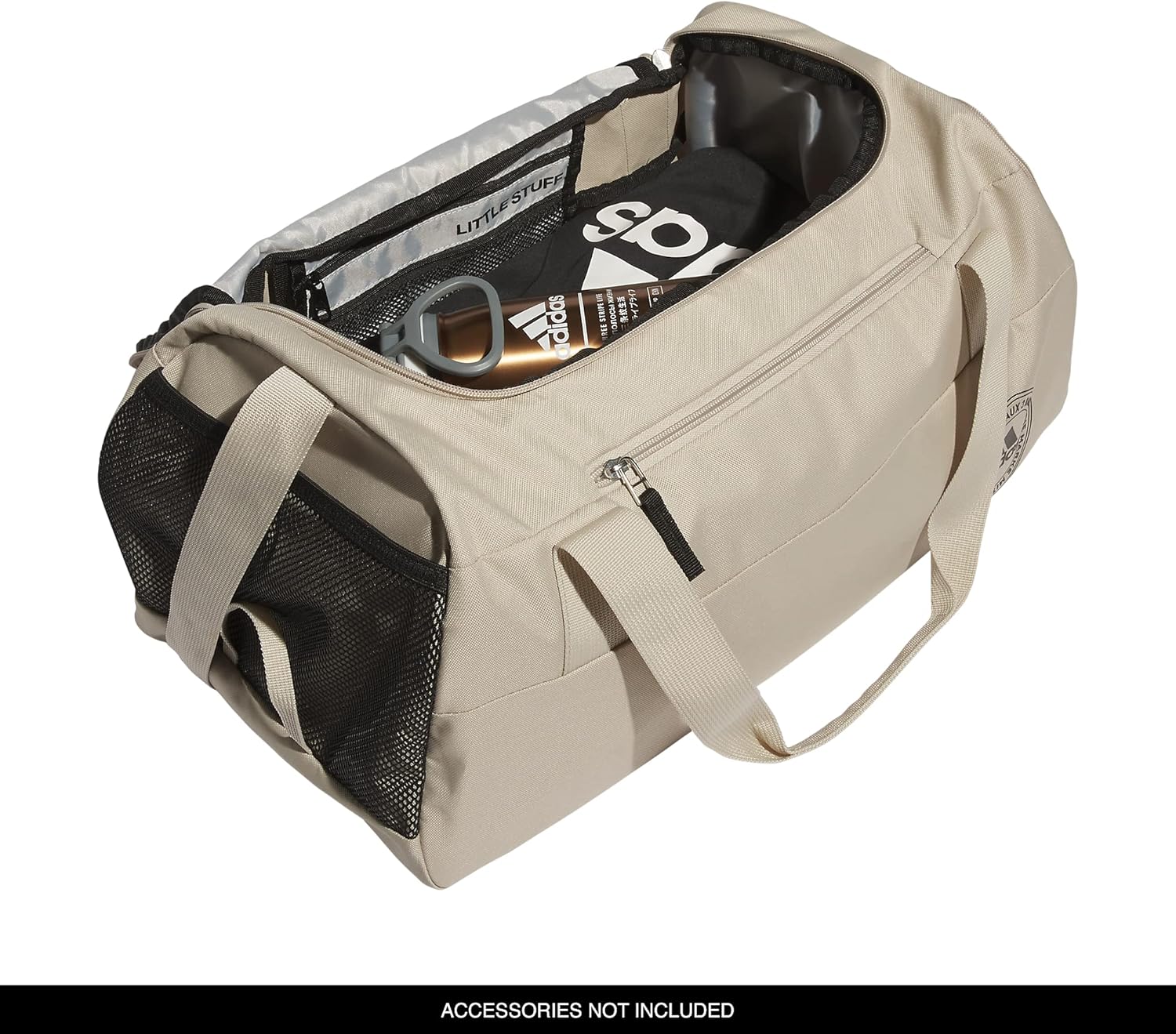 adidas Squad 5 Duffel Bag, Wonder Beige/Black, One Size