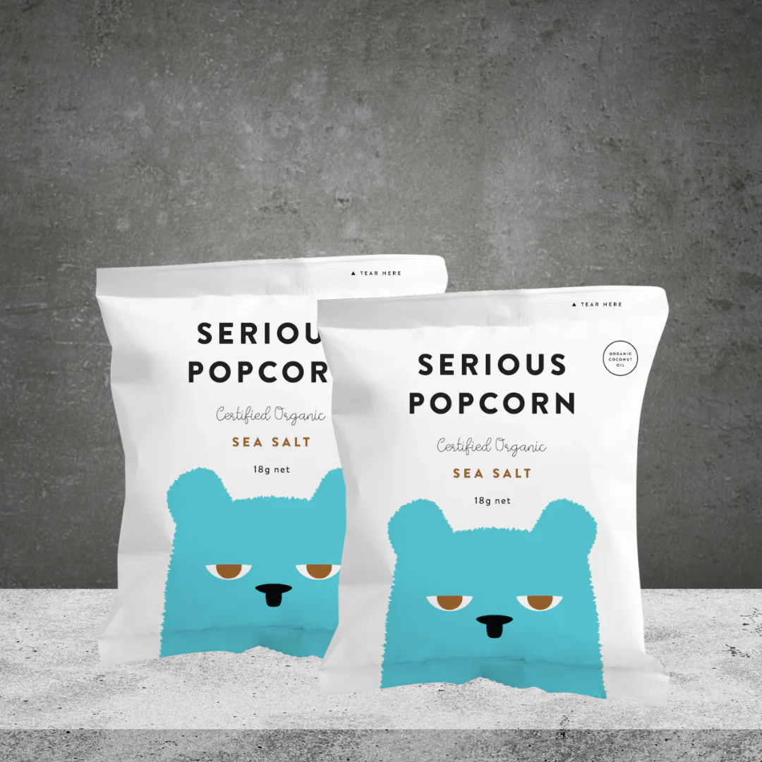 2 Serious Food Co Sea Salt Popcorn 18g