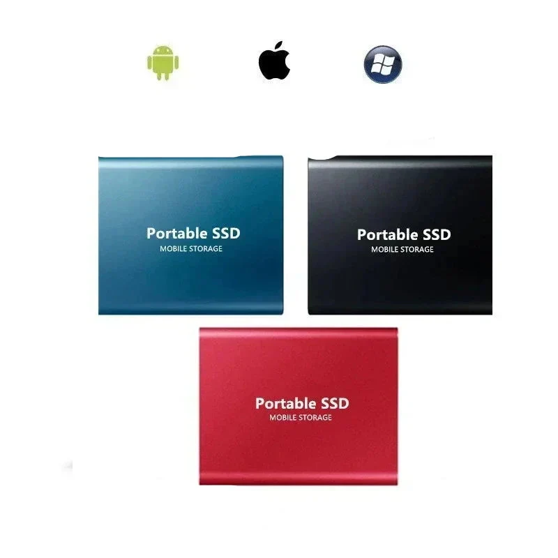 Externe SSD 2TB Festplatte – Ultraschneller Mobiler Speicher für Laptop und PC – Robustes Aluminium Gehäuse & Kompakt