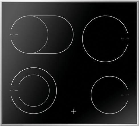 Amica Einbauherd Set | XXL Backofen | Glaskeramik Kochfeld mit Edelstahlrahmen | Heißluft | Umluft | Grill | Teleskopauszug | Bräter Zone | Zweikreis Zone