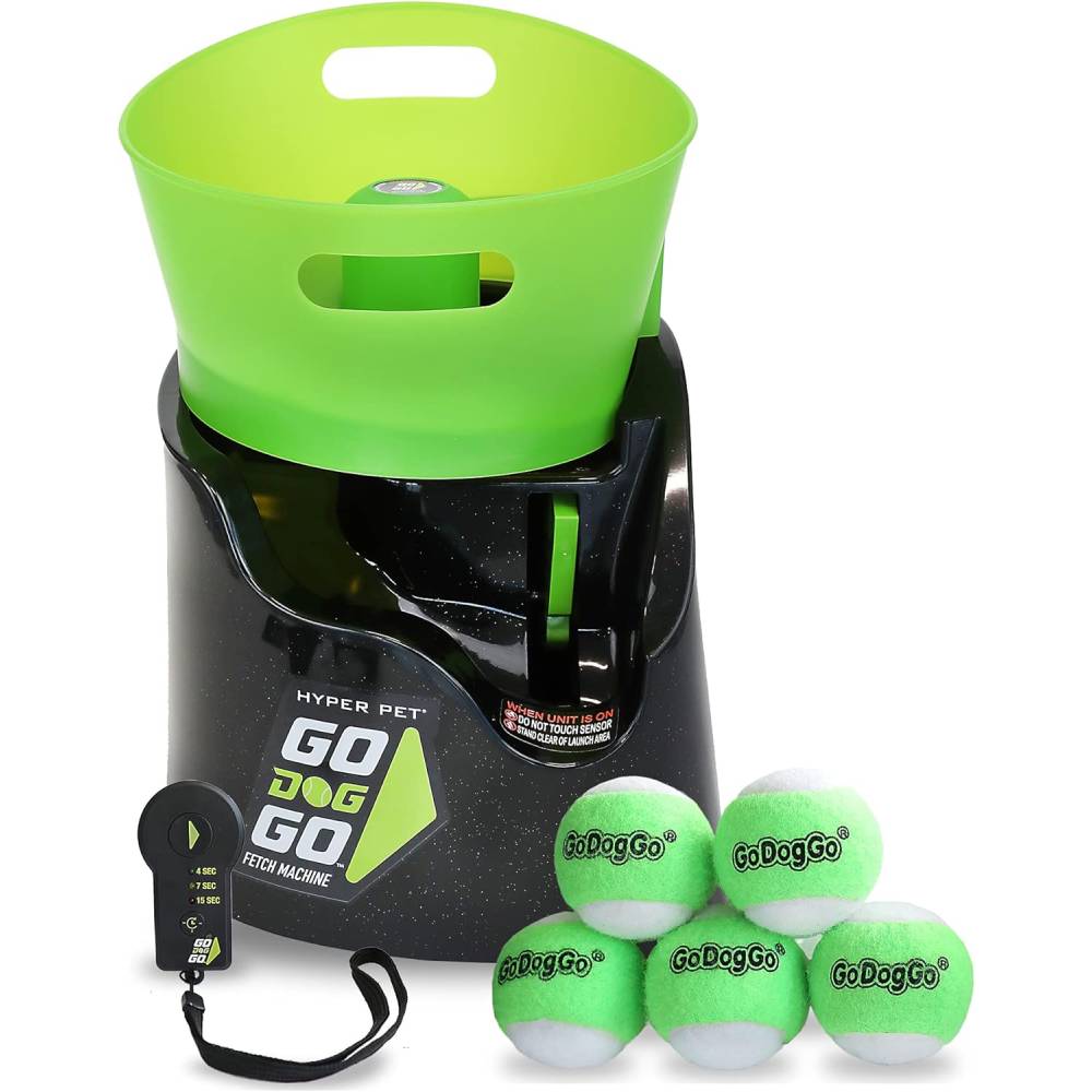 Hyper Pet GoDogGo Automatic Dog Ball Launcher with 5 Balls