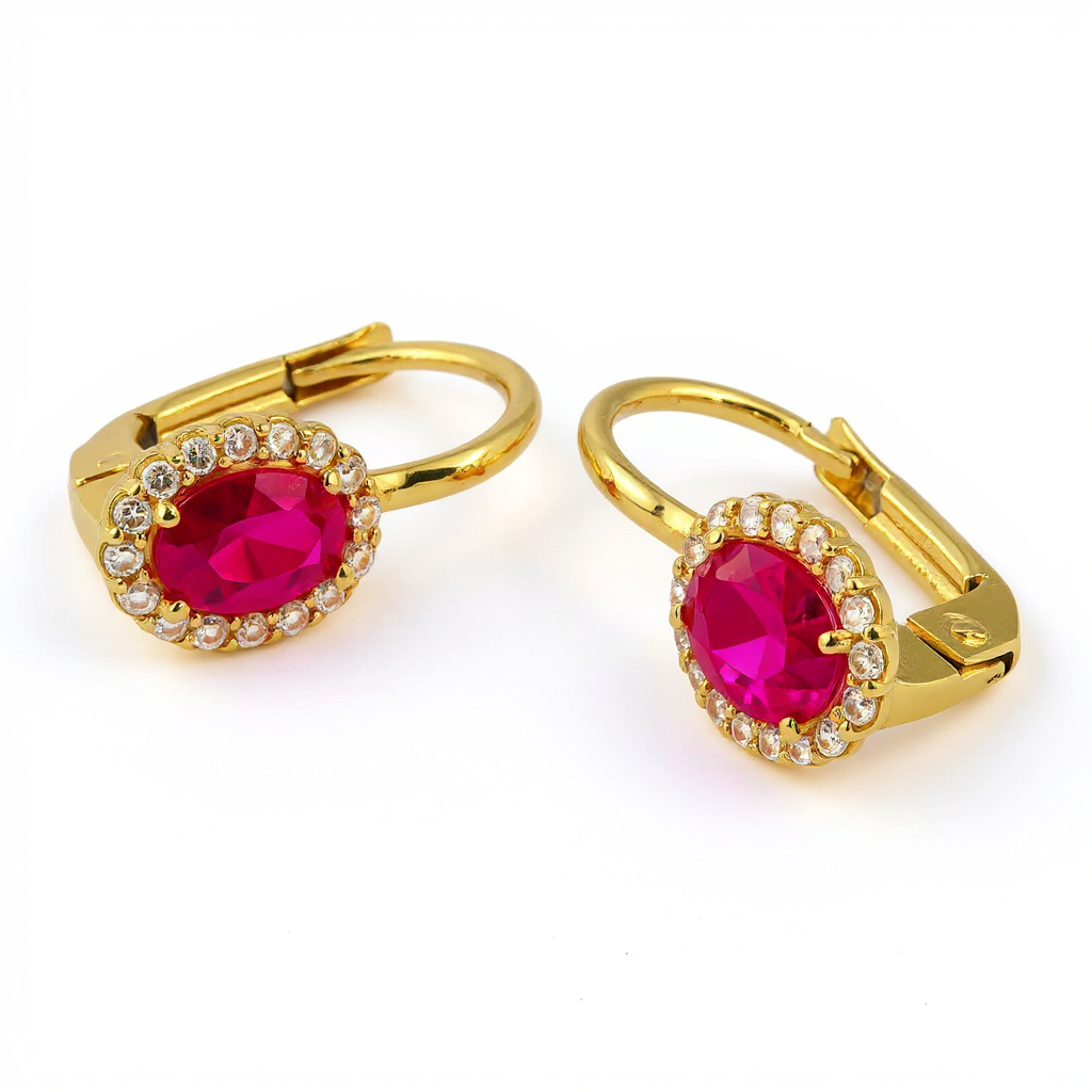 Złote kolczyki Próby 585