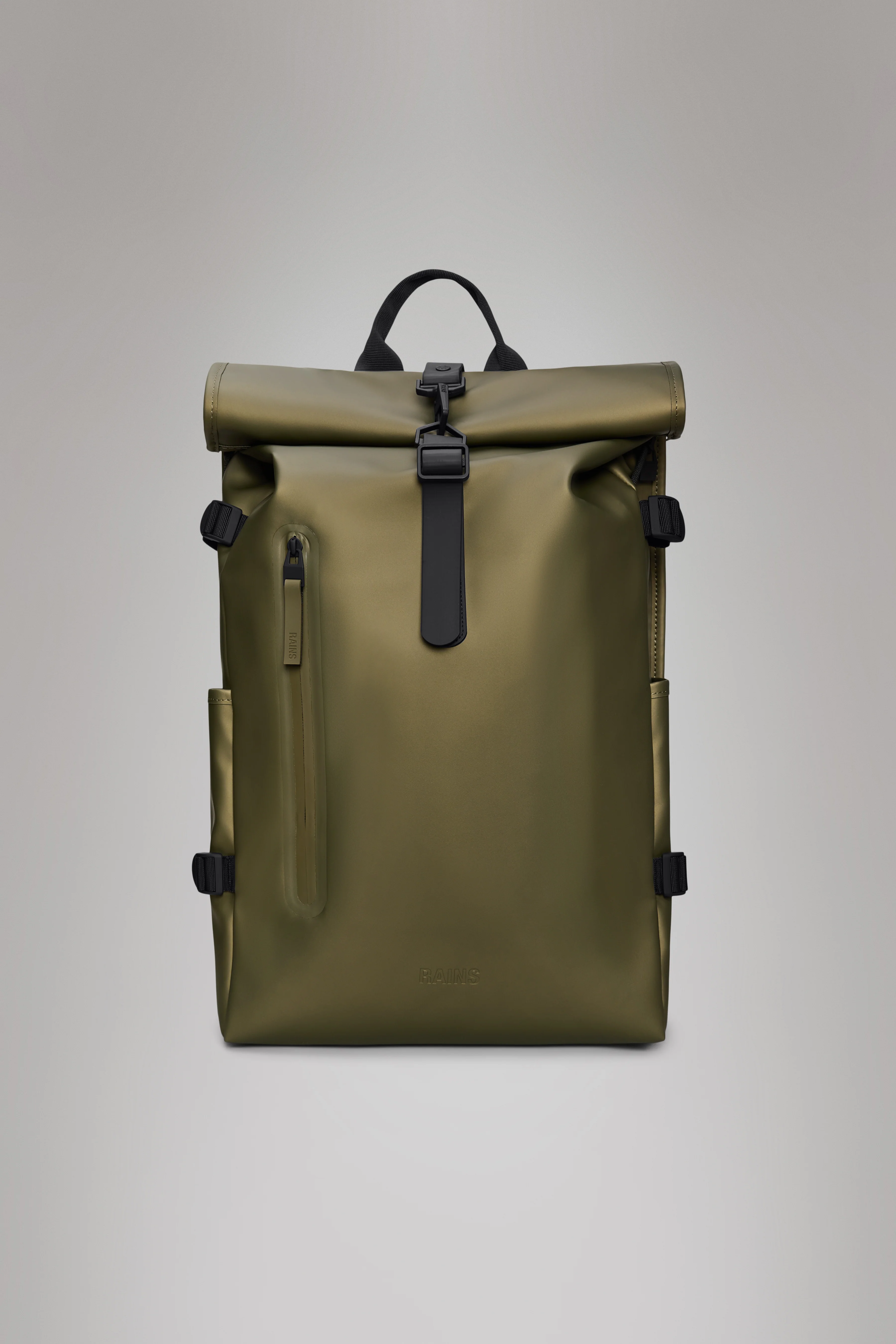 2025 Rolltop Rugzak Large �C Weerbestendige, fietsvriendelijke grote rugzak met zijvak voor laptop en praktische buitenvakken van stevig PU-materiaal