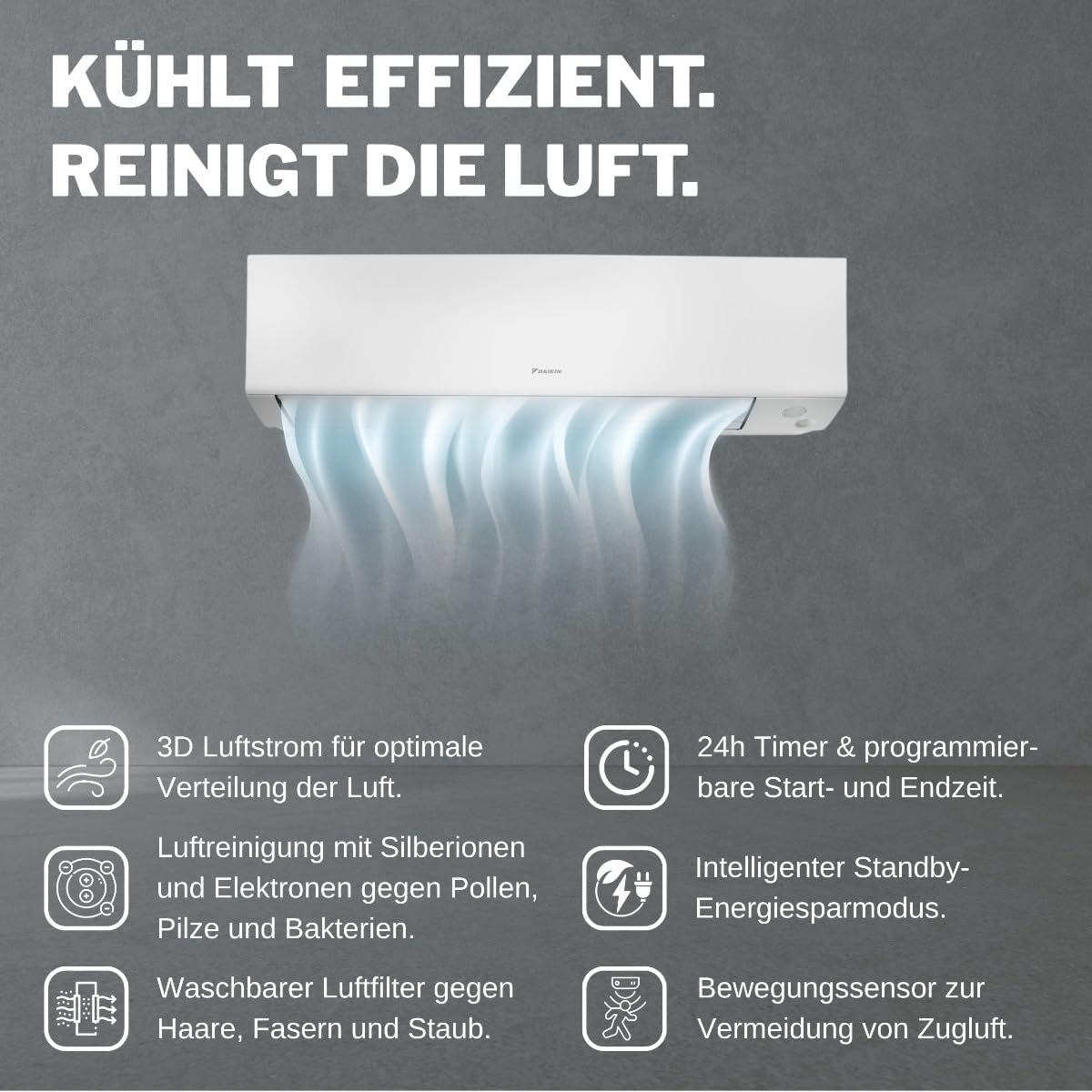 DAIKIN by ThermoFLUX Split Klimaanlage Set | Perfera A-Serie | FTXM+RXM | 3,5 kW Quick Connect