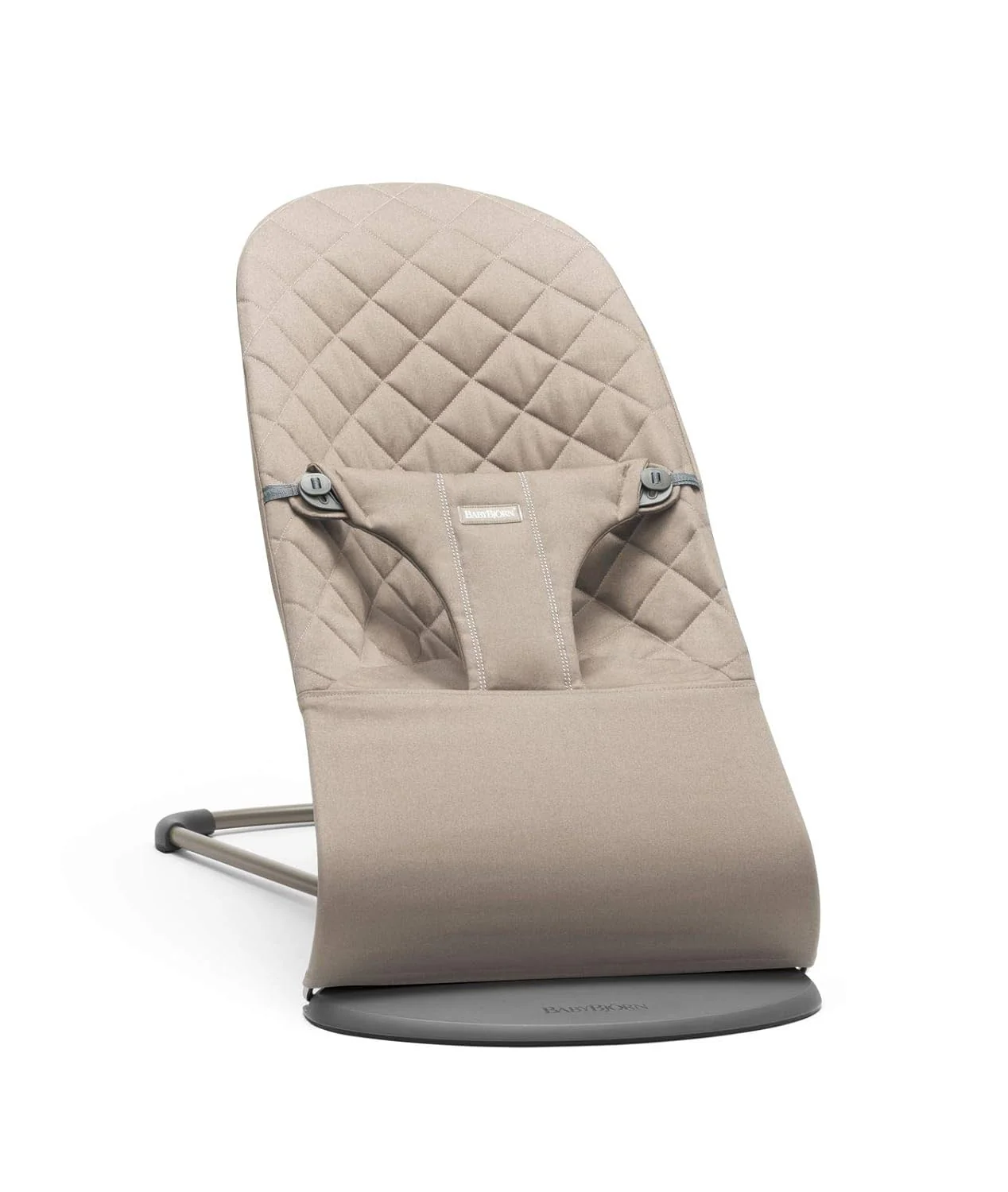 BabyBj?rn Babywippe Bliss, Gewebt, Klassische Steppung, Sandgrau