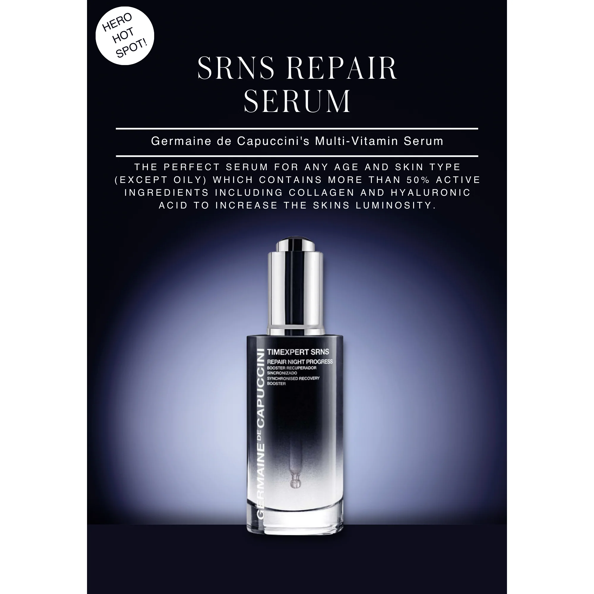 T SRNS Repair Serum Poster (A4)