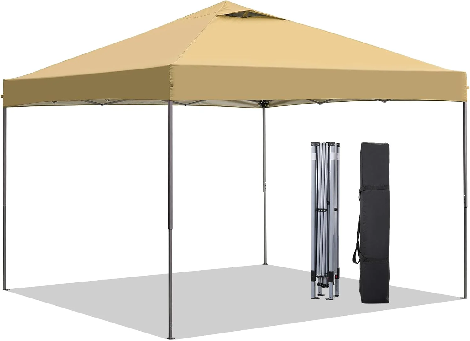GDY 12x12 Pop Up Canopy Tent with 4 Sidewalls, Easy Set up with One Push Lift Gazebo