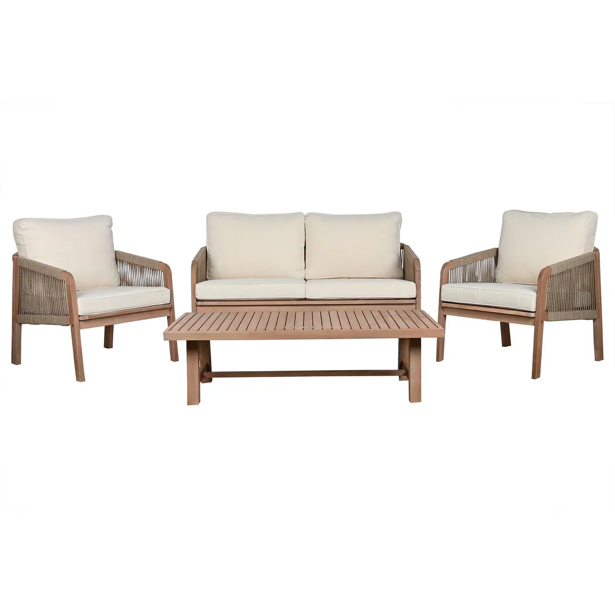 Trädgårdsmöbler Home ESPRIT Brun 138 x 79 x 83 cm 138 x 79 x 65 cm (4 Delar)