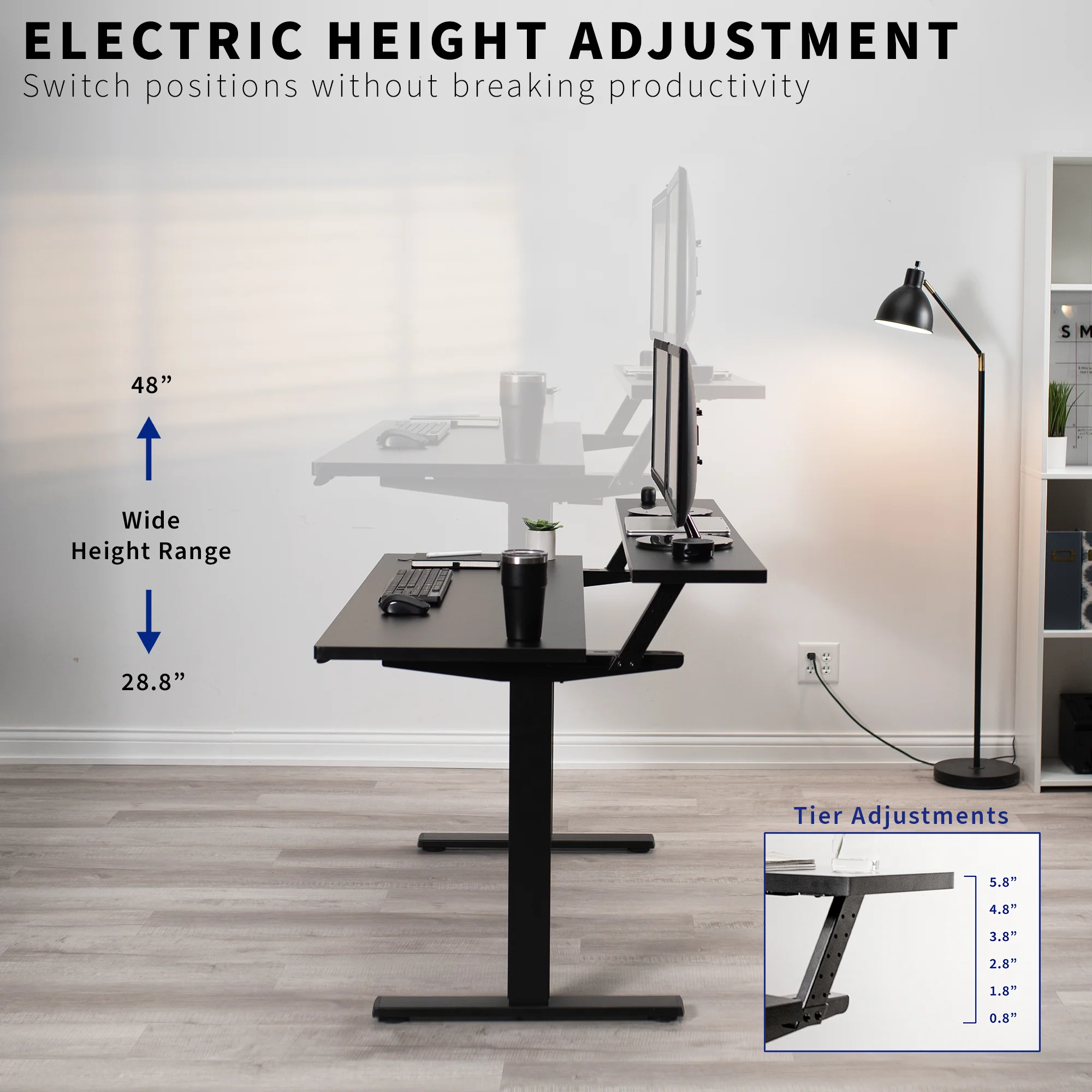 Elektrisch Hoekbureau 58