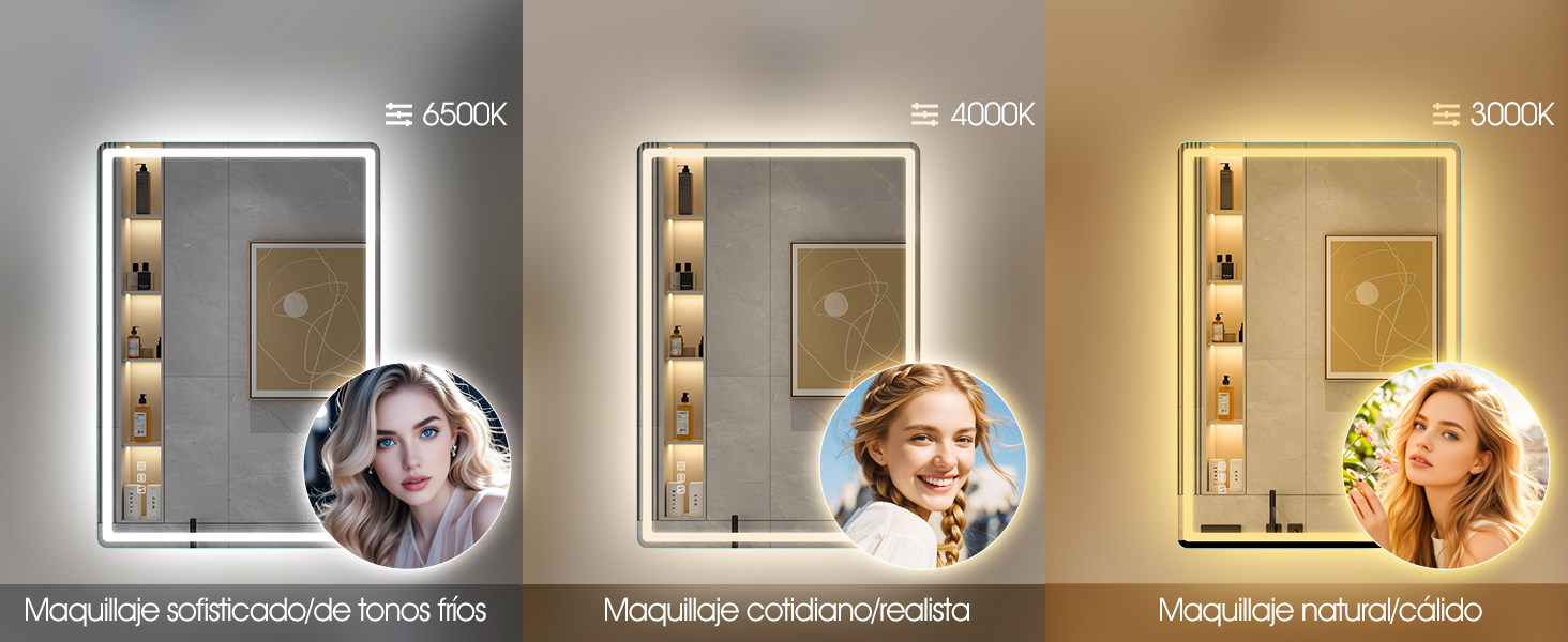 S'bagno espejo baño con luz; espejo baño led; espejos de baño con led; espejo de baño con luz