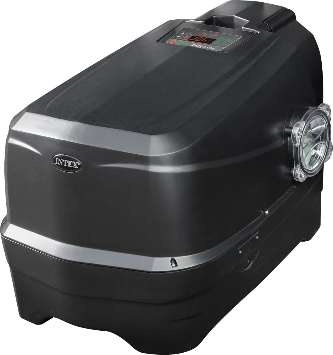 Intex 28458 - Whirlpool aufblasbar PureSpa Jet&Bubble Deluxe, 4 Personen, 120 Düsen, Heizung, Schwarz, 201x71 cm