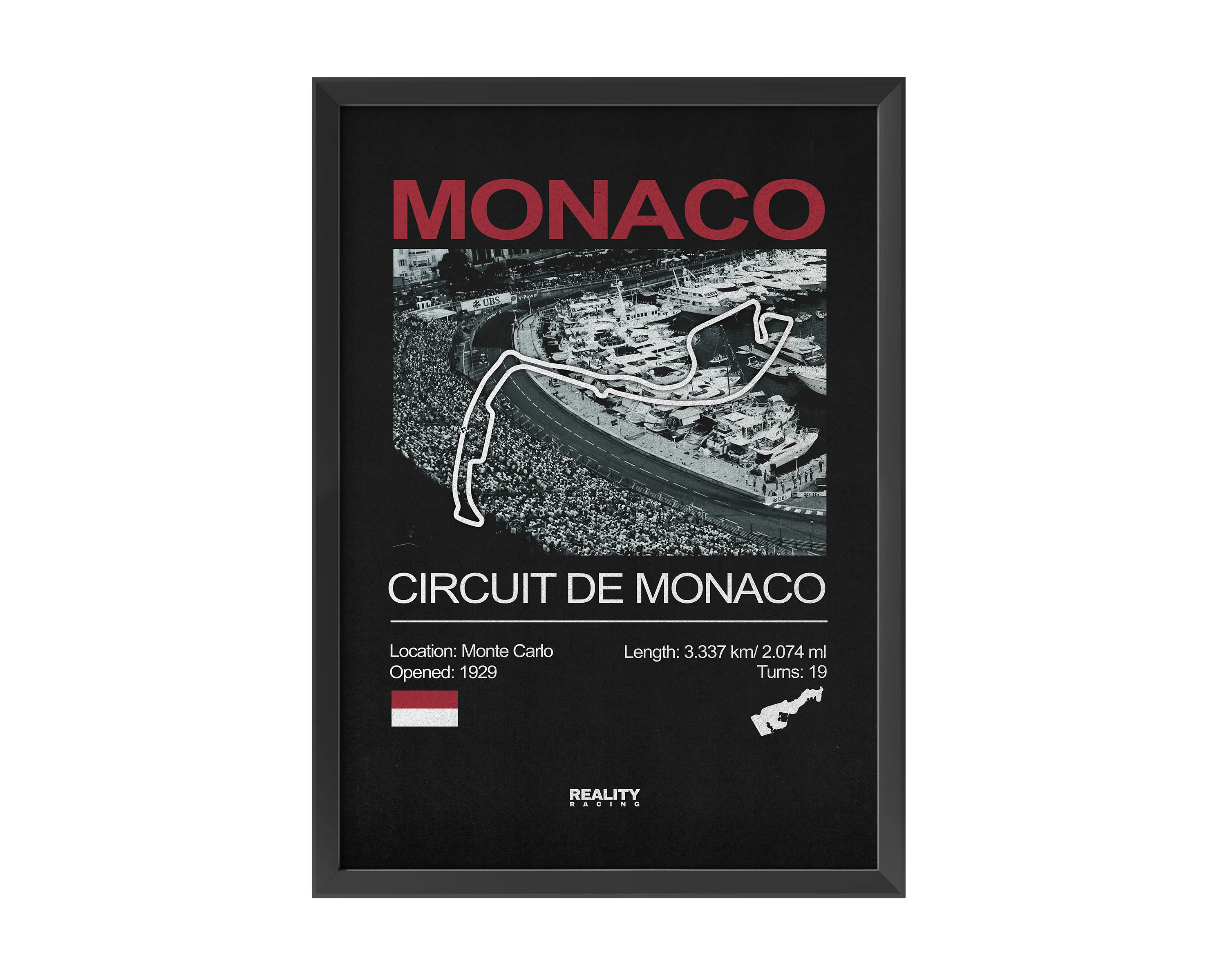 Monaco Circuit Wall Art �?Digital Edition